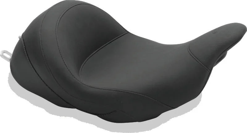 Mustang 08-21 Harley Electra Glide Std, Rd Glide, Rd King, Str Glide Lowdown Solo Seat - Black - Main Product View