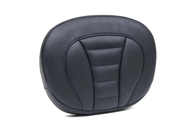 Mustang 08-21 Harley Electra Glide Std, Rd Glide, Rd King, Str Glide Sissy Bar Pad Deluxe - Black - Side View