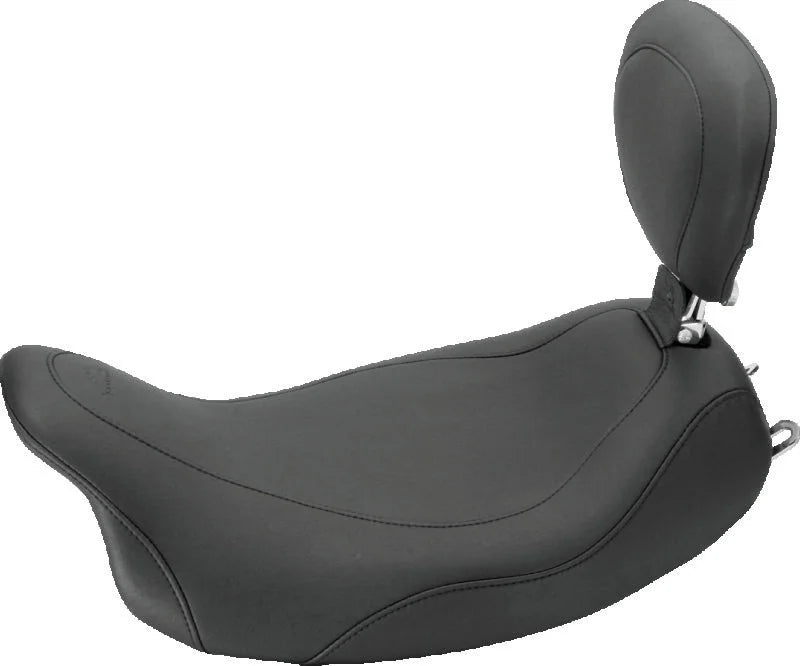 Mustang 08-21 Harley Electra Glide Std, Rd Glide, Rd King, Str Glide Touring Solo Seat -Black - Main Product View