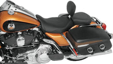 Load image into Gallery viewer, Mustang 08-21 Harley Electra Glide Std, Rd Glide, Rd King, Str Glide Touring Solo Seat -Black - Side View