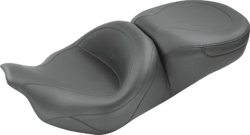 Mustang 08-21 Harley Electra Glide Std, Rd Glide, Rd King, Street Glide Touring 1PC Seat - Black - Main Product View