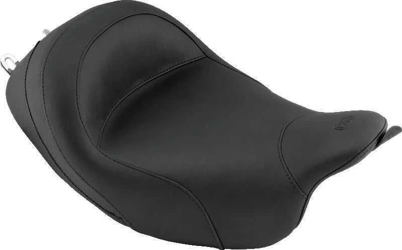 Mustang 08-21 Harley Electra Glide Std, Rd Glide, Rd King, Street Glide Touring Solo Seat - Black - Main Product View