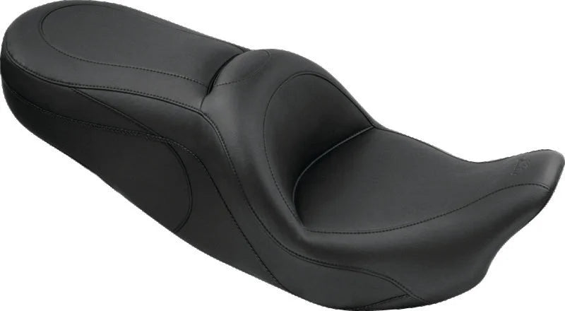 Mustang 08-21 Harley Electra Glide Std,Rd Glide Rd King, Str Glide Sport Touring 1PC Seat - Black - Main Product View