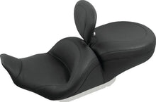 Load image into Gallery viewer, Mustang 08-21 Harley Electra Glide Std,Rd Glide,Rd King,Str Glide Solo Seat w/Diamond Stitch - Black - Side View