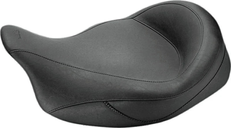 Mustang 08-21 Harley Electra Glide Std,Rd Glide,Rd King,Str Glide Super Touring Solo Seat - Black - Main Product View