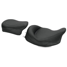 Load image into Gallery viewer, Mustang 08-21 Harley Electra Glide Std,Rd Glide,Rd King,Str Glide Super Touring Solo Seat - Black - Side View