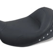 Load image into Gallery viewer, Mustang 08-21 Harley Electra Glide Std,Rd Glide,Rd King,Str Glide Touring Solo Seat w/Studs - Black - Main Product View