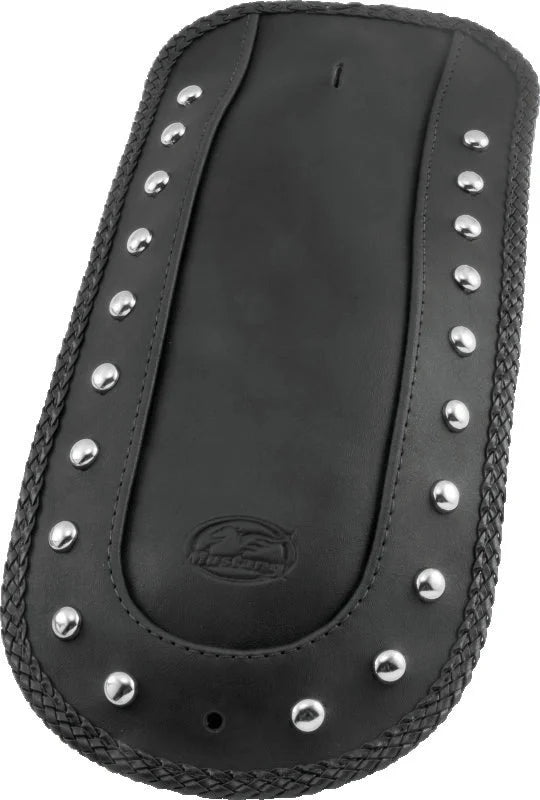 Mustang 08-21 Harley Electra Glide Std,Rd Glide,Rd King,Str Glide Touring Solo Seat w/Studs - Black - Side View