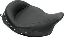 Load image into Gallery viewer, Mustang 08-21 Harley Electra Glide Std,Rd Glide,Rd King,Str Glide Touring Solo Seat w/Studs - Black - Side View