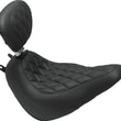 Load image into Gallery viewer, Mustang 08-21 Harley Electra Glide,Rd Glid, Rd King, Str Glide Tour Passenger Seat w/Studs - Black - Main Product View