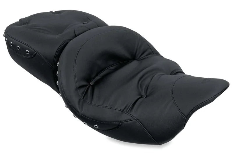 Mustang 08-21 Harley Electra Glide,Rd Glide, Rd King, Str Glide Touring 1PC Seat Regal - Black - Main Product View