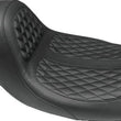 Load image into Gallery viewer, Mustang 08-21 Harley Electra Glide,Rd Glide,Rd King ,Str Glide Hightail Fastback 1PC Seat - Black - Side View
