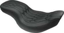 Load image into Gallery viewer, Mustang 08-21 Harley Electra Glide,Rd Glide,Rd King Str Glide Lowdown 1PC Seat Black Pearls - Black - Main Product View