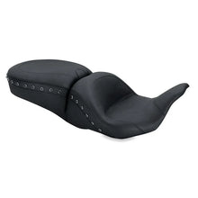 Load image into Gallery viewer, Mustang 08-21 Harley Electra Glide,Rd Glide,Rd King Str Glide Lowdown 1PC Seat Black Pearls - Black - Side View