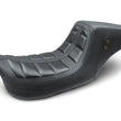 Load image into Gallery viewer, Mustang 08-21 Harley Electra Glide,Rd Glide,Rd King, Str Glide Squareback 1PC Seat - Black - Side View