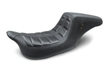 Load image into Gallery viewer, Mustang 08-21 Harley Electra Glide,Rd Glide,Rd King, Str Glide Squareback 1PC Seat - Black - Side View