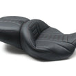 Load image into Gallery viewer, Mustang 08-21 Harley Electra Glide/Rd Glide/Rd King 1PC Seat Deluxe - Black w/ Red Stitching