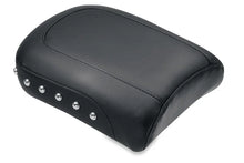 Load image into Gallery viewer, Mustang 08-21 Harley Electra Glide,Rd Glide,Rd King,Str Glide Pass Seat(8.5wide) w/Studs - Black - Side View