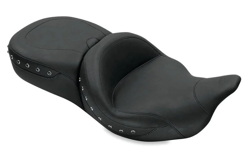 Mustang 08-21 Harley Electra Glide,Rd Glide,Rd King,Str Glide Super Tour 1PC Seat Blk Pearls - Black - Main Product View