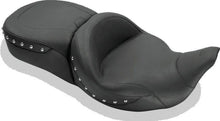Load image into Gallery viewer, Mustang 08-21 Harley Electra Glide,Rd Glide,Rd King,Str Glide Super Touring 1PC Seat w/Studs - Black - Main Product View
