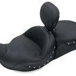 Load image into Gallery viewer, Mustang 08-21 Harley Electra Glide,Rd Glide,Rd King,Str Glide Touring 1PC Seat w/DBR -Black - Side View