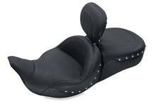 Load image into Gallery viewer, Mustang 08-21 Harley Electra Glide,Rd Glide,Rd King,Str Glide Touring 1PC Seat w/DBR -Black - Side View