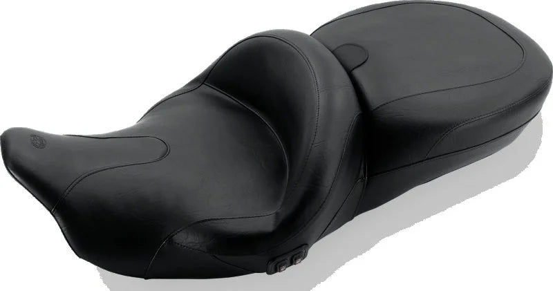 Mustang 08-21 Harley Electra Glide,Rd Glide,Rd King,Str Glide Touring Summit 1PC Seat - Black - Main Product View