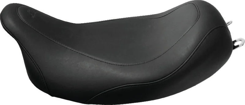 Mustang 08-21 Harley Electra Glide,Rd Glide,Rd King,Str Glide Wide Tripper Solo Seat - Black - Main Product View