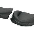 Load image into Gallery viewer, Mustang 08-21 Harley Electra Glide,Rd Glide,Rd King,Street Glide Solo Seat w/Blk Pearl Studs- Black