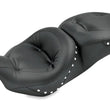 Load image into Gallery viewer, Mustang 08-21 Harley Electra Glide,Rd Glide,Rd King,Street Glide Std Tour 1PC Seat w/Studs - Black - Main Product View