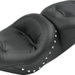 Load image into Gallery viewer, Mustang 08-21 Harley Electra Glide,Rd Glide,Rd King,Street Glide Std Tour 1PC Seat w/Studs - Black - Side View