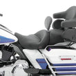 Load image into Gallery viewer, Mustang 08-21 Harley Electra Glide,Rd King,Str Glide Touring Heated 1PC Seat w/Driver Backrest-Black - Main Product View