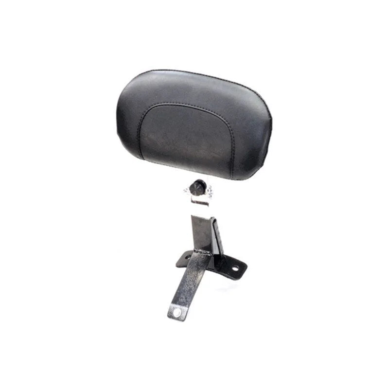 Mustang 08-21 Harley FL Touring Driver Backrest Kit w/Studs - Black - Side View