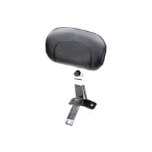 Load image into Gallery viewer, Mustang 08-21 Harley FL Touring Driver Backrest Kit w/Studs - Black - Side View