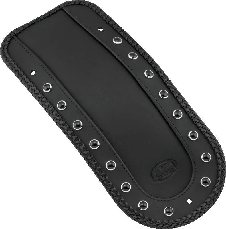 Mustang 08-21 Harley FL Touring Fender Bib w/Blk Pearl w/Studs - Black - Main Product View