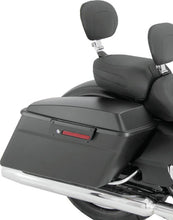 Load image into Gallery viewer, Mustang 08-21 Harley FL Touring Recessed Passenger Seat with Backrest - Black - Main Product View