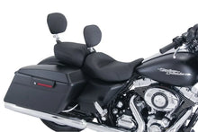Load image into Gallery viewer, Mustang 08-21 Harley FL Touring Recessed Passenger Seat with Backrest - Black - Side View