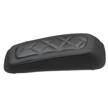 Load image into Gallery viewer, Mustang 08-21 Harley FL Touring Saddlebag Lid Covers Diamond Stitch - Black - Side View
