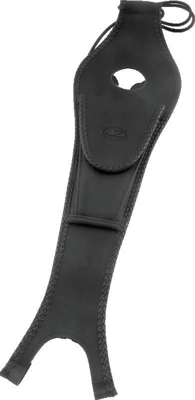 Mustang 08-21 Harley Wide Tripper FL Touring Pass Seat w/ Dr Backrest, Red Diamond Stitch - Black - Main Product View