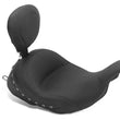 Load image into Gallery viewer, Mustang 08-21 Honda Electra Glide Std,Rd Glide,Rd King,Str Glide Lowdow Solo Seat Pearls - Black - Main Product View