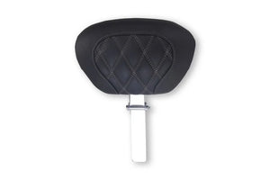 Mustang 08-25 Harley FL Touring Rd King Sp, Rd Glide Ltd, Dble Diamond Driver Backrest - Black/GM