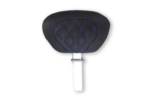 Mustang 08-25 Harley FL Touring Rd King Sp, Rd Glide Ltd, Dble Diamond Driver Backrest - Black/SB