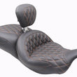 Load image into Gallery viewer, Mustang 08-25 Harley FL Touring Rd King Sp, Rd Glide Ltd, Dble Diamond ST Backrest - Black/MO