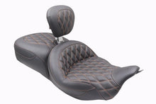 Load image into Gallery viewer, Mustang 08-25 Harley FL Touring Rd King Sp, Rd Glide Ltd, Dble Diamond ST Backrest - Black/MO
