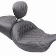 Load image into Gallery viewer, Mustang 08-25 Harley FL Touring Rd King Sp, Rd Glide Ltd, Dble Diamond ST Backrest - Black/T