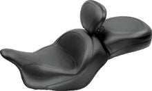 Load image into Gallery viewer, Mustang 09-13 Kawasaki Vulcan 1700 Classic Std Touring 1PC Seat w/Driver Backrest - Black - Side View