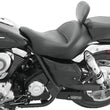 Load image into Gallery viewer, Mustang 09-13 Kawasaki Vulcan 1700 Classic Std Touring 1PC Seat w/Driver Backrest - Black - Detail View