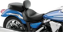 Load image into Gallery viewer, Mustang 09-17 Yamaha V-Star 950, 950 Tourer Std Touring 2PC Seat w/Driver Backrest - Black - Side View