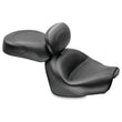 Load image into Gallery viewer, Mustang 09-17 Yamaha V-Star 950, 950 Tourer Std Touring 2PC Seat w/Driver Backrest - Black - Detail View