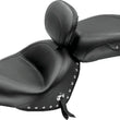 Load image into Gallery viewer, Mustang 09-17 Yamaha V-Star 950, 950 Tourer Std Touring 2PC Seat w/Driver Backrest Studs - Black - Main Product View